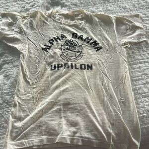 VINTAGE 80s Alpha Gamma Upsilon tshirt